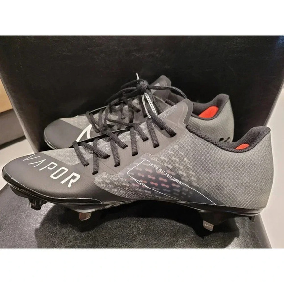 Nike React Vapor Ultrafly Elite 4 Black Baseball Cleats DA0701-001 Size Men\'s 14 main image 11